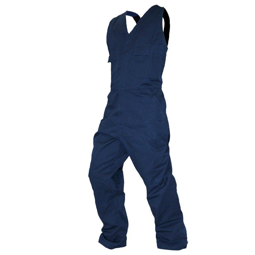 Overall Action Bib, 300Gsm Cotton, Navy-Size 10