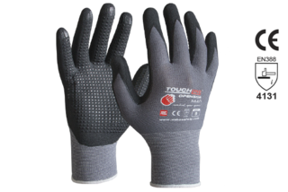TOUCHLINE™ 'OpenSide', Nitrile 1/2 dip Foam coat w/micro dots, Size 11 - Esko