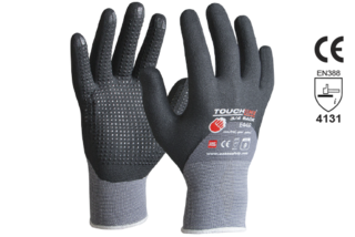 TOUCHLINE™ '3/4Back', Nitrile 3/4 dip Foam coat w/micro dots, Size 11 - Esko