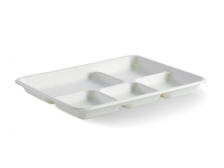 5-Compartment BioCane Tray - BioPak
