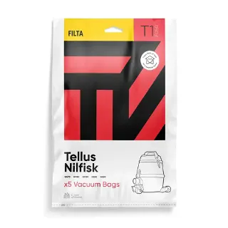 T1 - Filta Tellus Gm80, Gm90 Sms Multi Layered Vacuum Bags 5 Pk