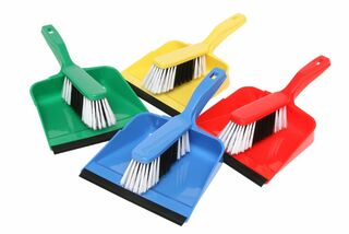 Edco Dust Pan & Brush Set - BLUE - Edco