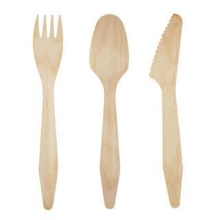 Natural Tableware Wooden Cutlery Knife Carton 500 - Epicure