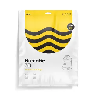 Filta Numatic 3b Microfibre Vacuum Cleaner Bags 10 Pack - Filta