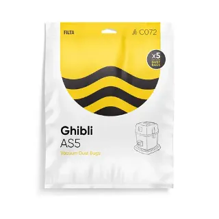 Filta Ghibli As5 Microfibre Vacuum Cleaner Bags 5 Pack - Filta