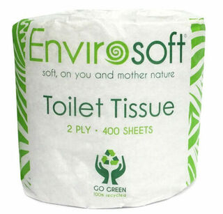 Toilet Paper Recycled 2ply 400sheet Wrapped - Envirosoft