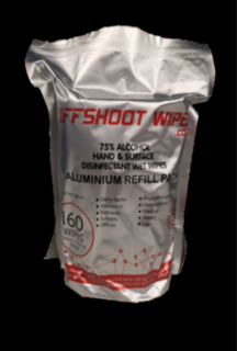 Wipes Biodegradable Alcohol Hand and Surface Refill Packs - Carton 12 - Offshoot