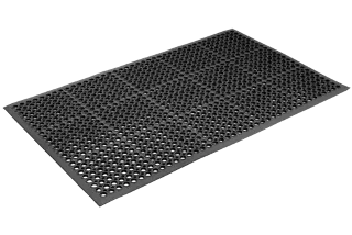 Safety Cushion Mat 900 x 600mm Black - AMS