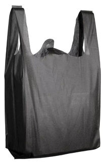 Woven Carry Bag Large - Black, 330mm x 145mm x 415mm, 30gsm  - Matthews