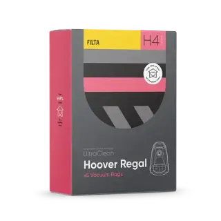 H4 - Ultraclean Hoover Regal SMS Multi Layered Vacuum Bags 5 Pack