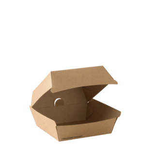 Go Extra Large Burger Box Brown 110 x 116 x 86   - Detpak