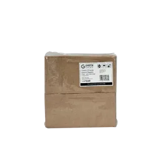 Lunch Napkin - Kraft - 1/8 fold - 2 ply - Green Choice 