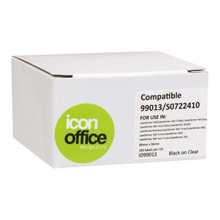 Icon Compatible Dymo LW Shipping Labels 89x36mm Clear 260 Labels