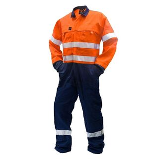 Fr Overall, 240 Gsm.88/12 11 Cal, Oran/Navy D/N Au-Size 12