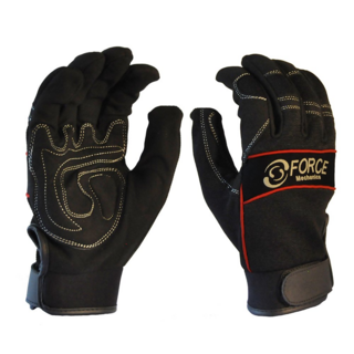 Full Finger Mechanics Glove, Black-Size M