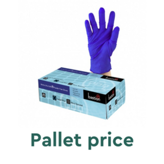 Nitrile Ultra Soft Cobalt Blue P/F Small - Bastion - Pallet 75ctns