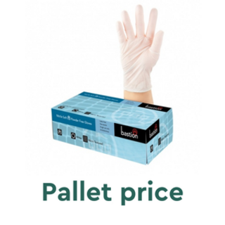 Nitrile Soft White Powderfree Medium  - Bastion - Pallet 60 cartons