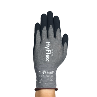 Ansell Hyflex 11-581 Nitrile-Coated Cut Resistant Gloves – Ultra Light, Highest Cut Protection - XS