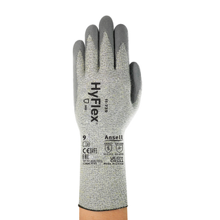 Ansell Hyflex 11-739 PU-Coated Cut Resistant Gloves – Long Cuff Cut Protection - 2XL