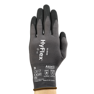 Ansell HyFlex 11-840 Foam Nitrile-Coated General Purpose Gloves – Improved Durability, Grip, and Abrasion Protection - 2XL (Vendor Pack)