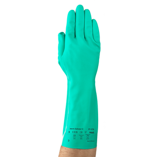 Ansell AlphaTec Solvex 37-175 Nitrile Chemical Gloves – Durable and Comfortable - XL