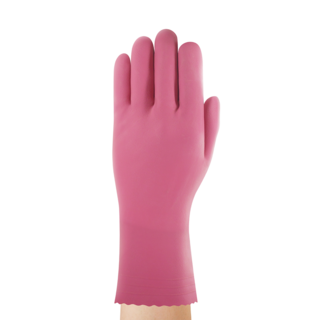 Ansell AlphaTec 87-352 Latex Chemical Gloves – Ideal for Households and Light Duties - 9