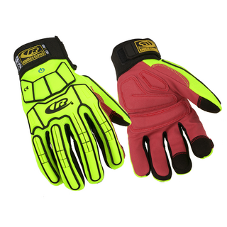 Ansell Ringers R-161 Impact Protection Gloves – Spandex Liner with Synthetic Leather Grip - 2XL