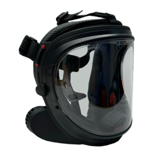 CleanAIR UniMask with 5-Point Head Harness - Neoprene / Cylindrical Cellulose Propionate (Chemical Resistant)