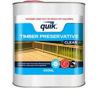 Timber Preservative Concentrate Clear 500ml x 24 - QUIK