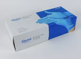 Nitrile Gloves Blue 240mm Large - Coastal